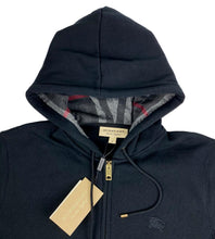 Load image into Gallery viewer, Burberry Zip Up Hoodie Black
