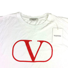 Load image into Gallery viewer, Valentino V Logo Oversized T-Shirt White
