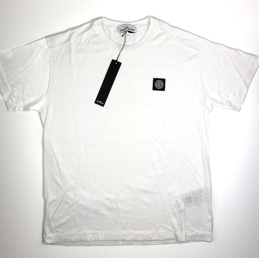 Stone Island Patch Logo T-Shirt White