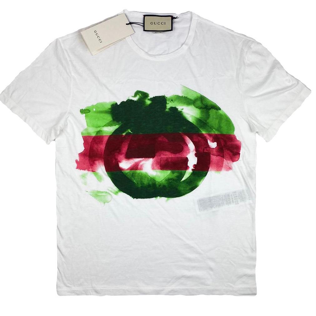 Gucci Splatter Logo T-Shirt White