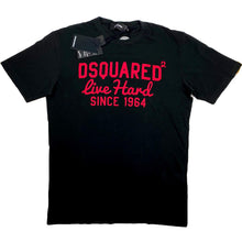 Load image into Gallery viewer, DSquared2 Live Hard Logo T-Shirt Black
