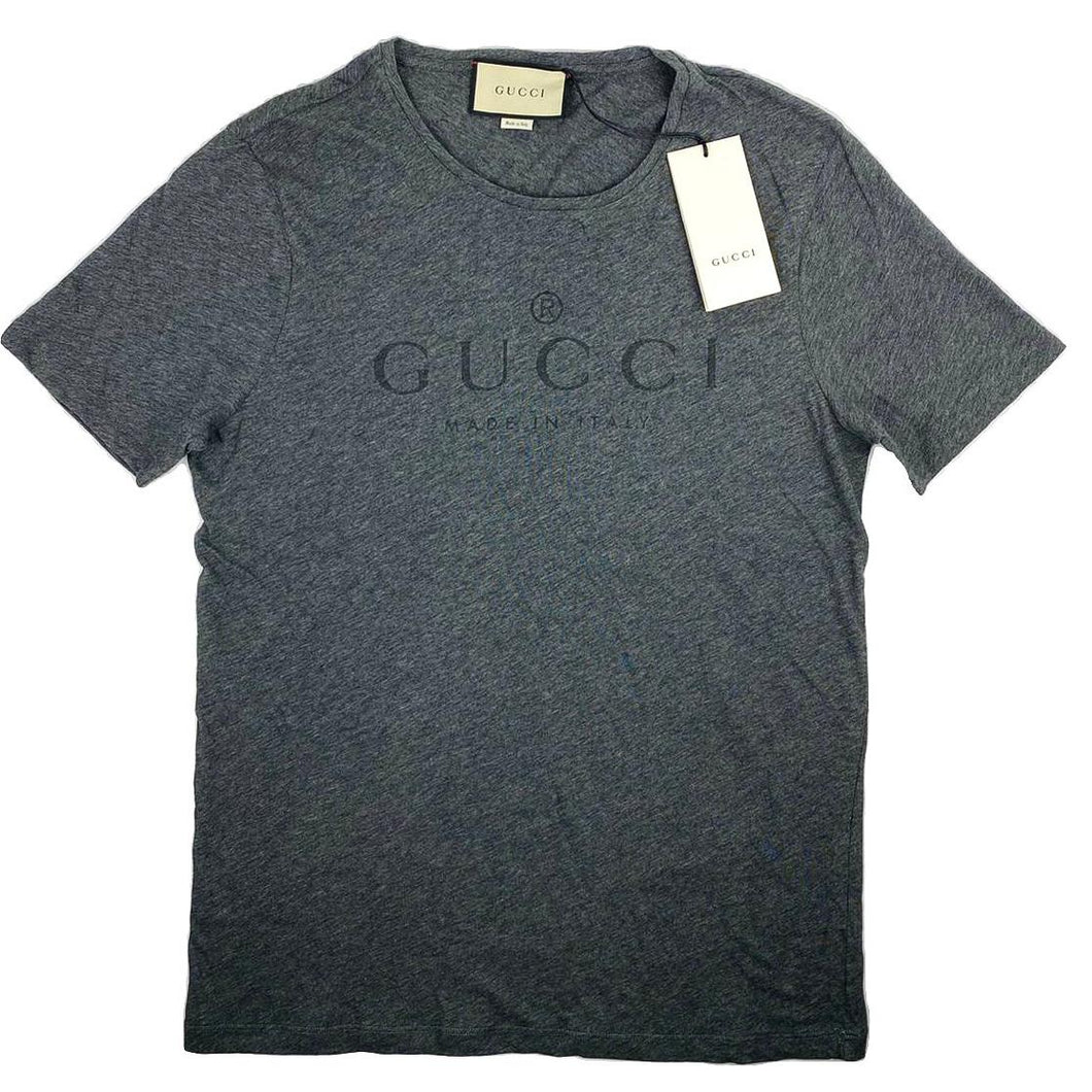 Gucci Print Logo T-Shirt Grey