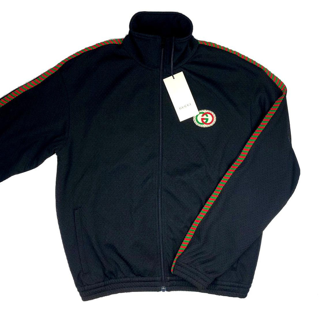 Gucci Rope Trim Track Top Black