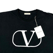 Load image into Gallery viewer, Valentino V Logo Oversized  T-Shirt Black
