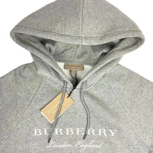 Load image into Gallery viewer, Burberry Embroidered Logo Hoodie Light Grey
