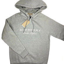 Load image into Gallery viewer, Burberry Embroidered Logo Hoodie Light Grey
