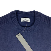 Load image into Gallery viewer, Stone Island Thick Wool Jumper Navy
