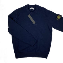 Load image into Gallery viewer, Stone Island Thick Wool Jumper Navy
