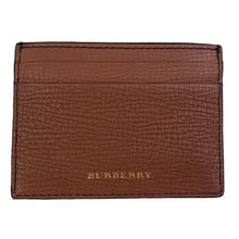 Load image into Gallery viewer, Burberry Brown Leather Card Holder
