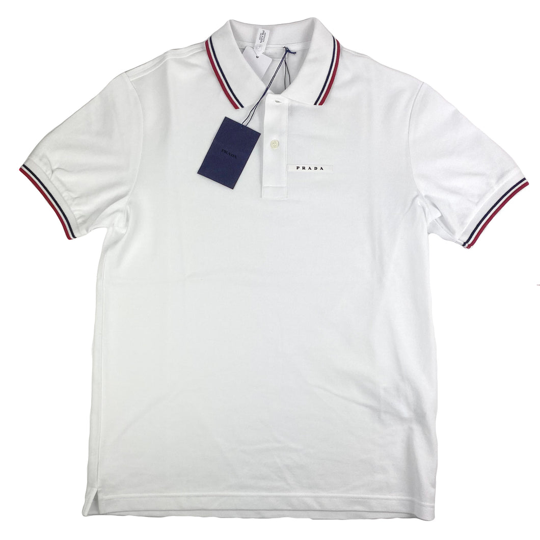 Prada Short Sleeve Polo White